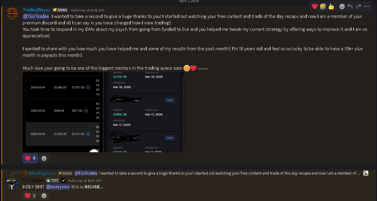 TradingBoyyy testimonial and payout results